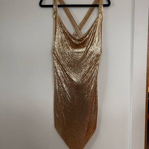 8 Other Reasons Gold Chainmail Dress